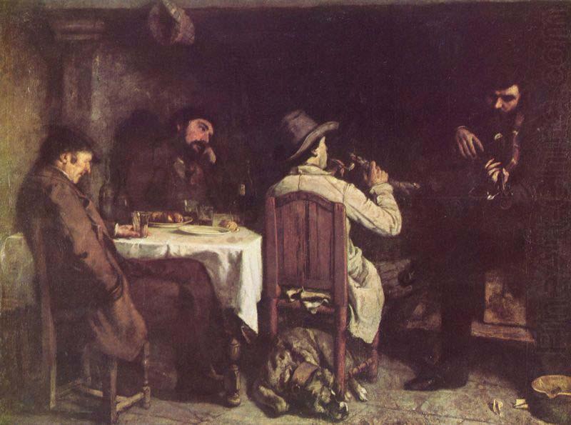 Gustave Courbet After Dinner at Ornans china oil painting image